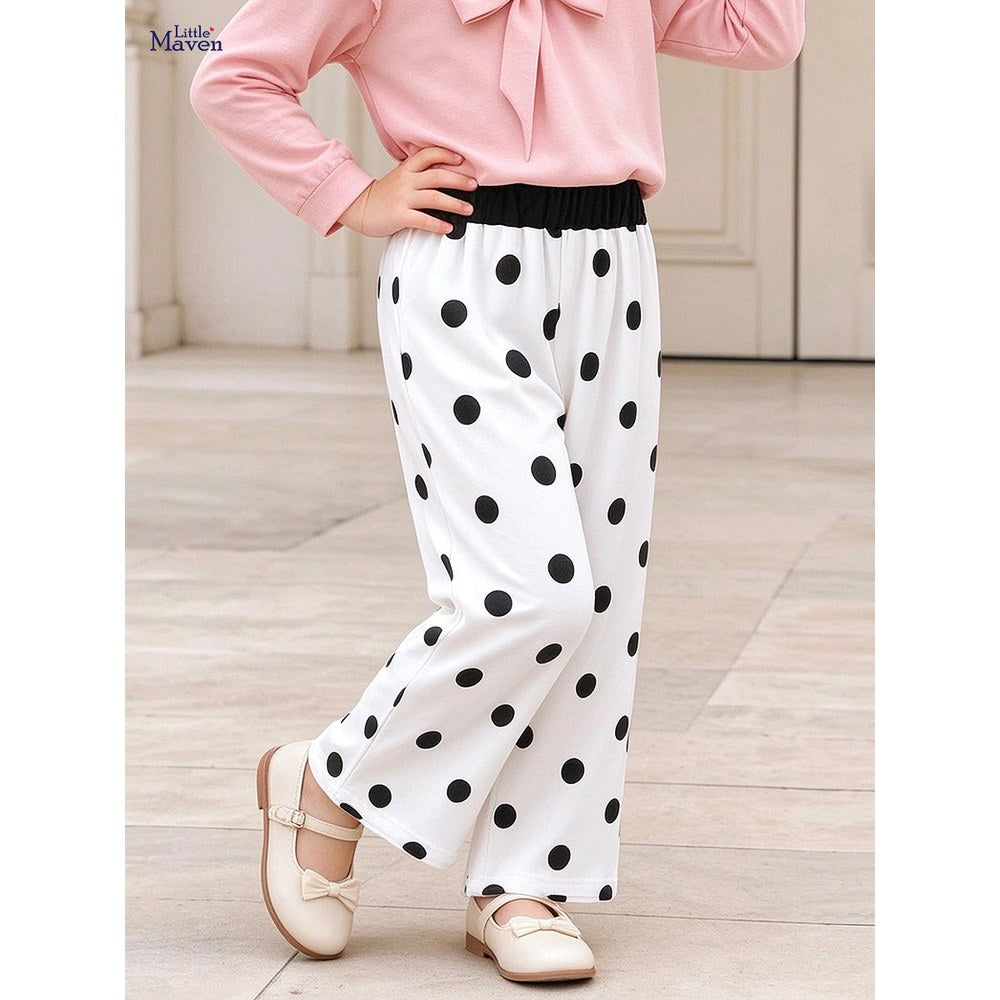 Geometric Pattern Color Patchwork Pants for Girls