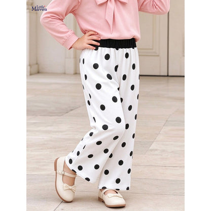 Geometric Pattern Color Patchwork Pants for Girls