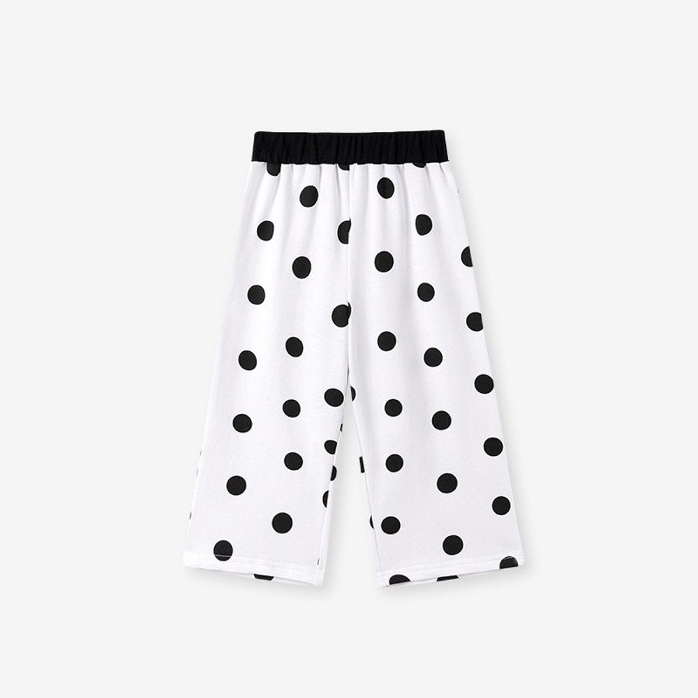Geometric Pattern Color Patchwork Pants for Girls