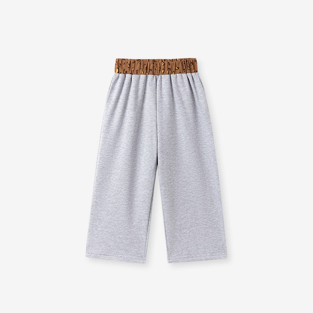 Geometric Pattern Color Patchwork Pants for Girls
