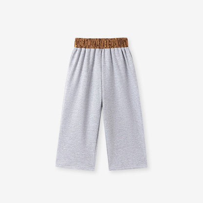 Geometric Pattern Color Patchwork Pants for Girls