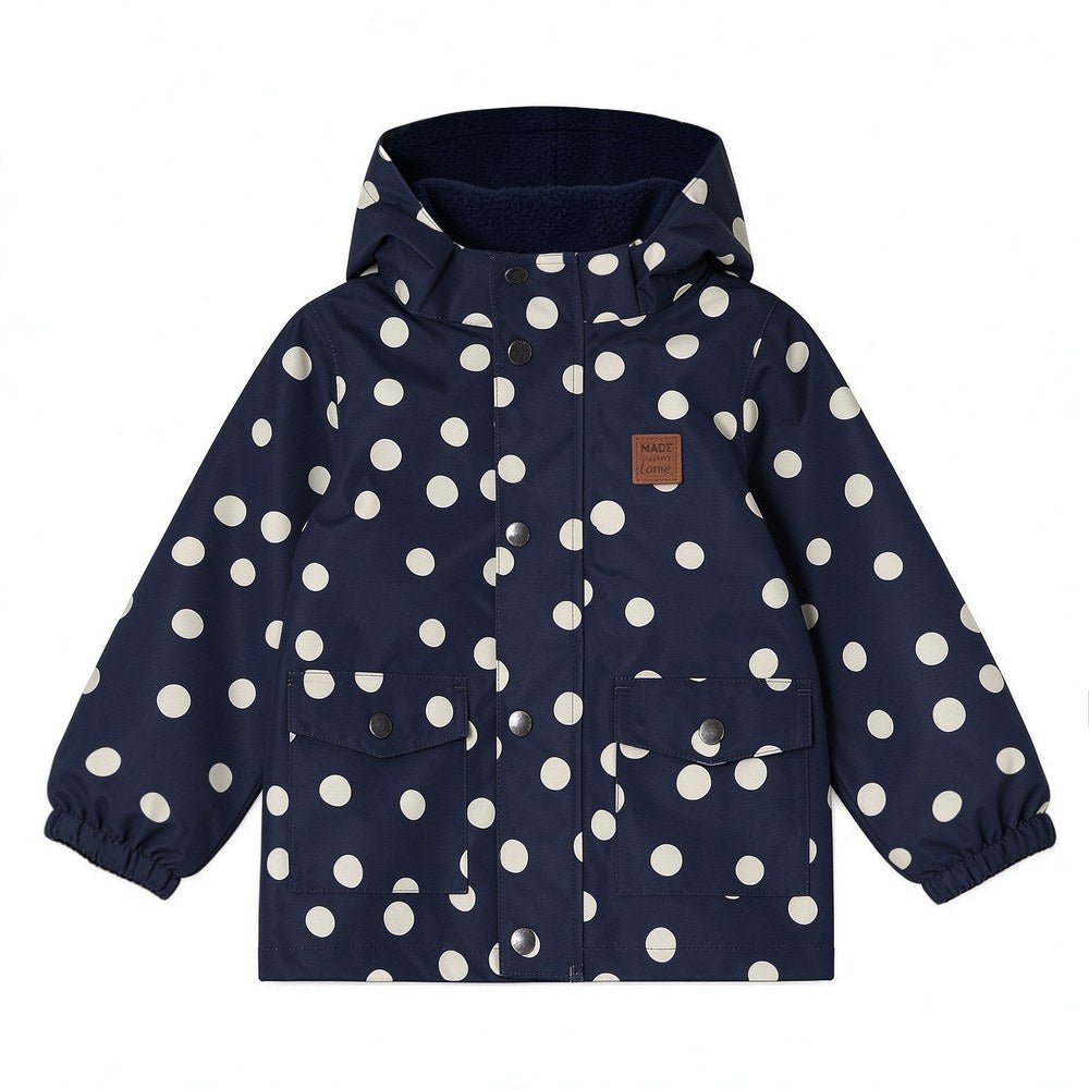 Kids Hooded Fleece Lined Outdoor Jacket for Boys and Girls