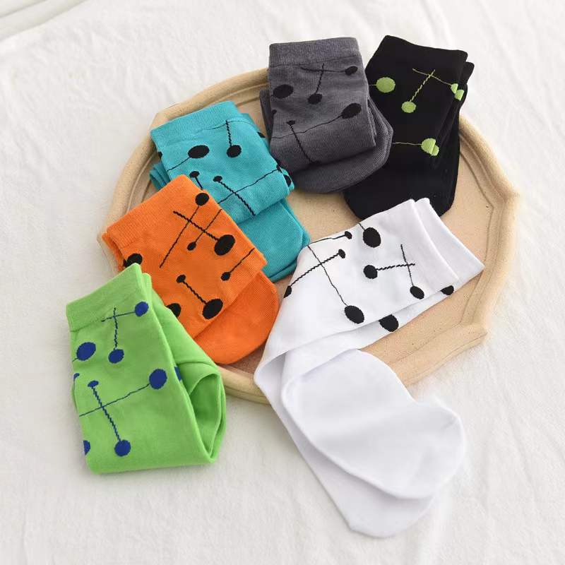Kids Baby One-Size Dot Print Pattern Long Tube Socks