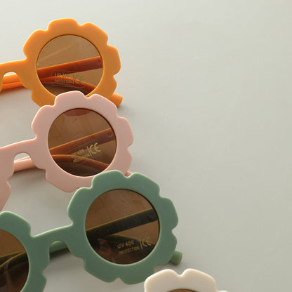 Gafas de sol lindas de la manera de la forma del marco de la flor del niño y de la niña de los niños 