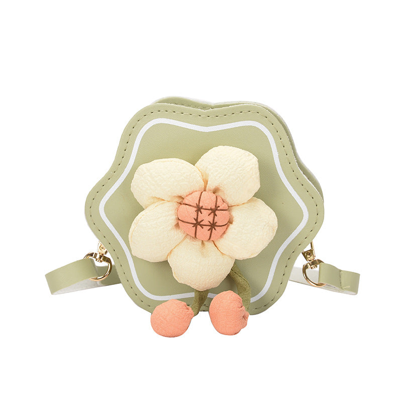 Mini sacs à bandoulière mignons de conception florale de fille d'enfants 
