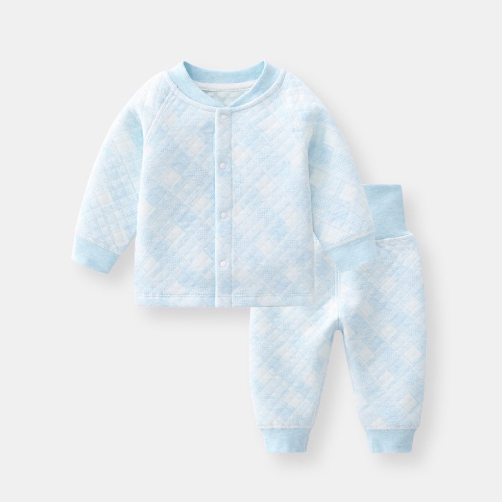 Baby Cloud Color Design Long Sleeves Cotton Jumpsuit & Sets My Kids-USA