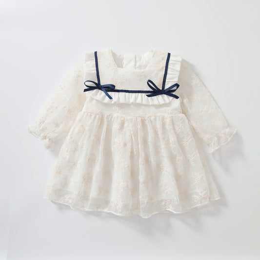 Baby Girl Long-Sleeved Lace Princess Dress