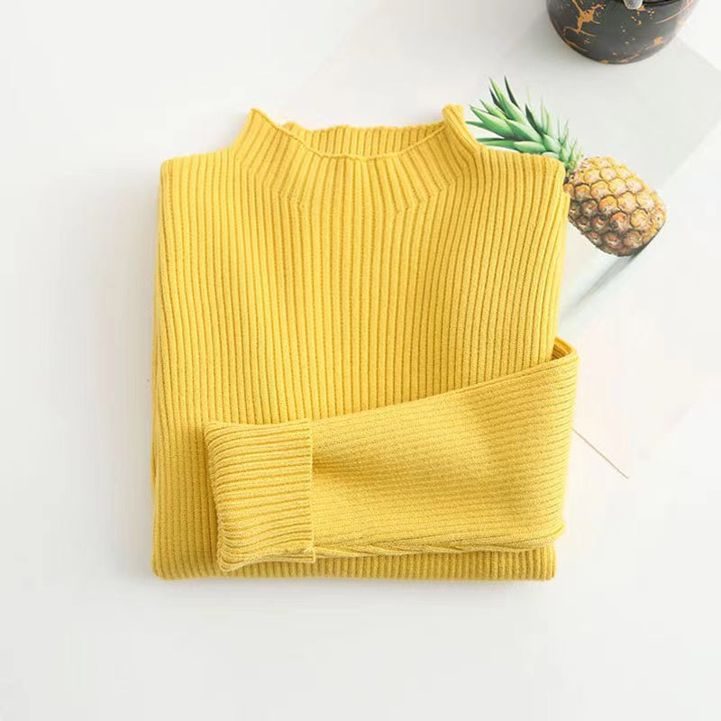 Kids Solid New Arrival Knit Sweater