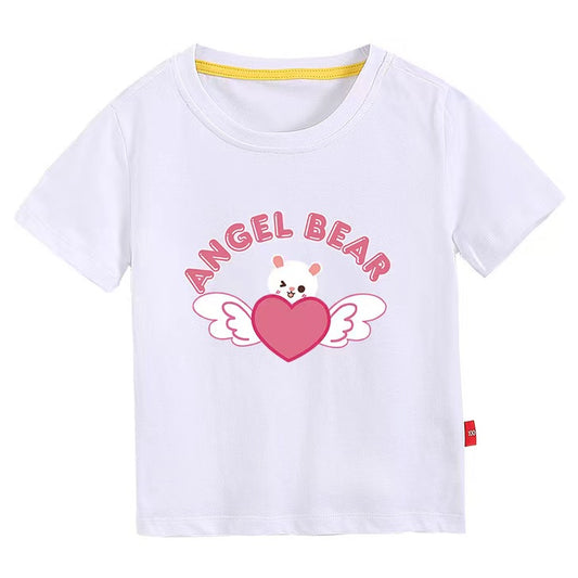 Baby Printed Pattern Short-Sleeved Round Collar T-Shirt