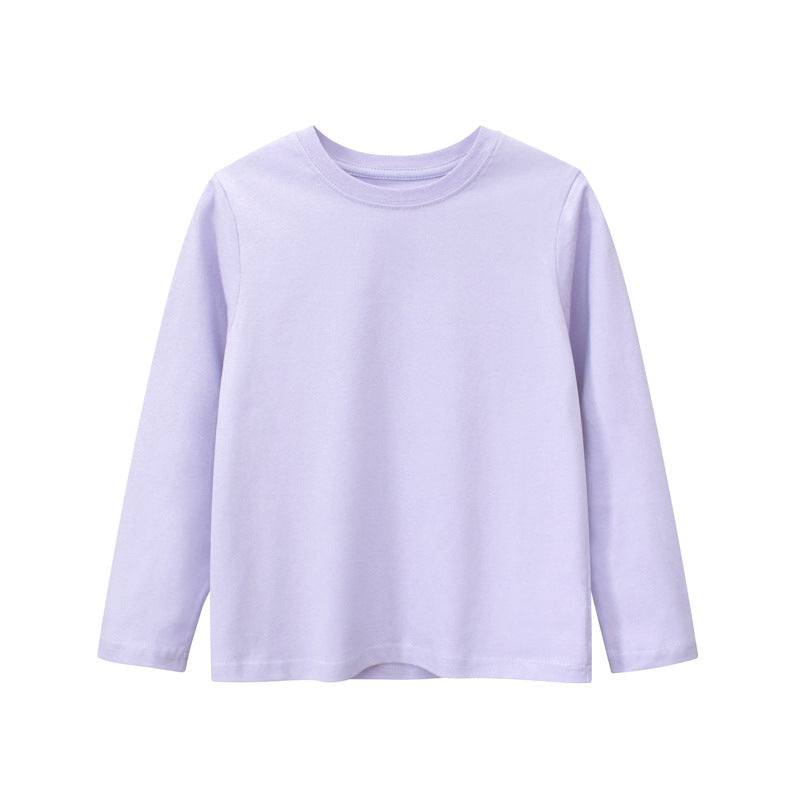 Baby Boy And Girl Solid Color Quality Basic Shirt Tops