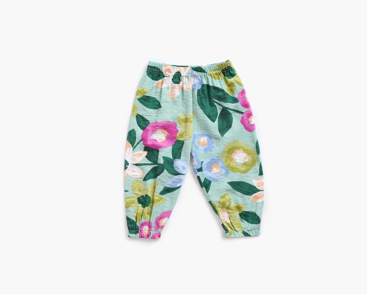 Baby Girl Floral Print O-Neck T-Shirt Combo Trousers Sets, MyKids-USA®, Baby & Toddler Outerwear, MyKids-USA -  -  -  -  -  -  - 