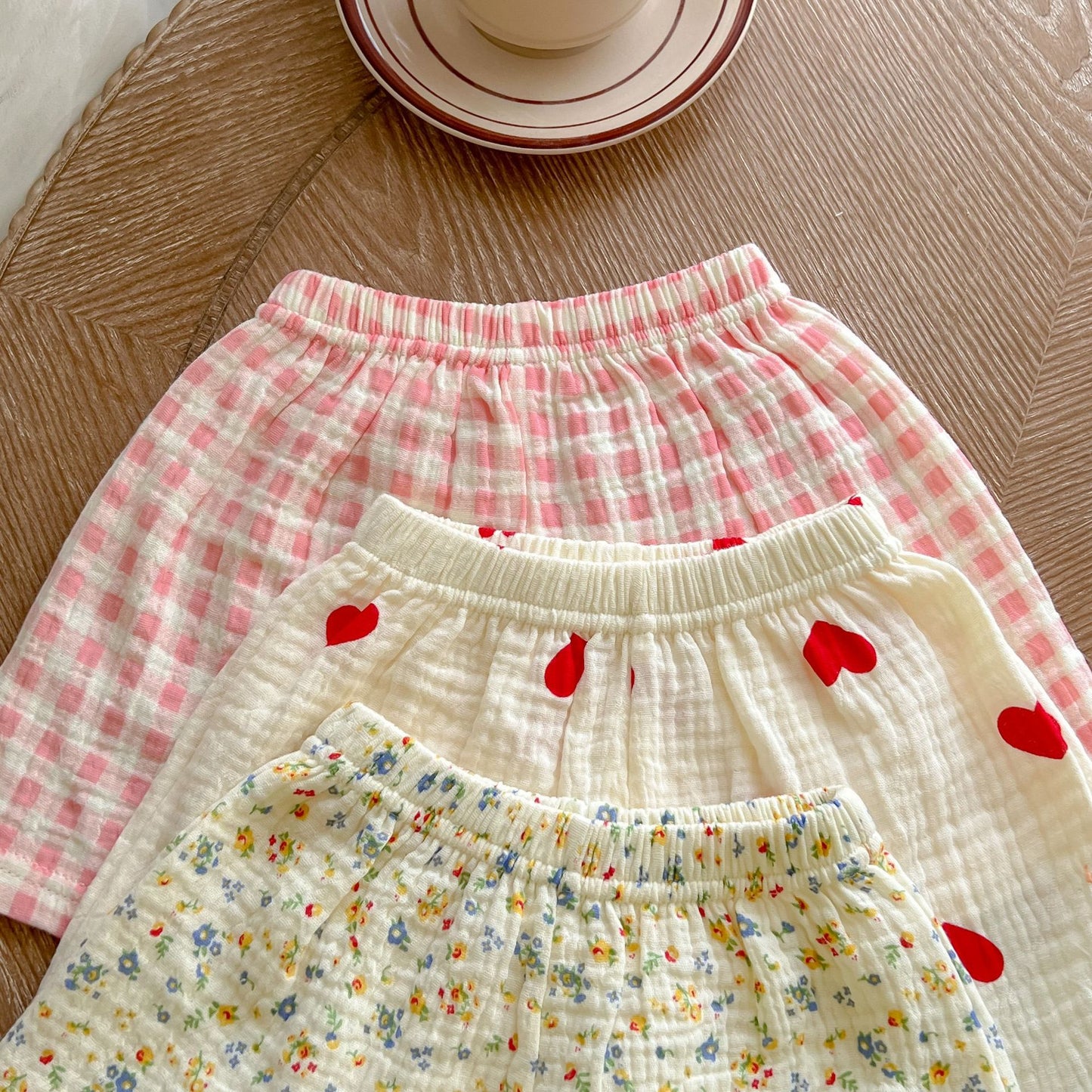Baby Print Pattern T-Shirt Combo Shorts In Summer Sets My Kids-USA