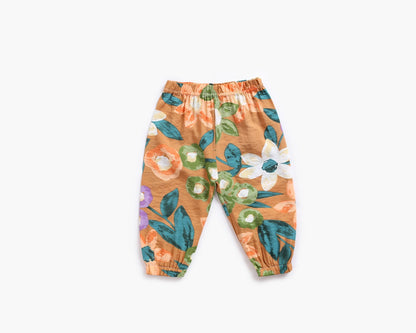 Baby Girl Floral Print O-Neck T-Shirt Combo Trousers Sets, MyKids-USA®, Baby & Toddler Outerwear, MyKids-USA -  -  -  -  -  -  - 