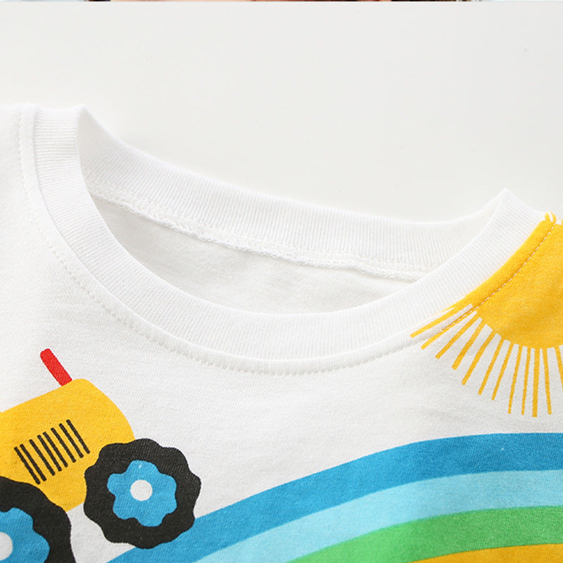 Baby Boy Cartoon Print Pattern Soft Cotton Comfy Clothing Sets, MyKids-USA®, Baby & Toddler Outfits, MyKids-USA -  -  -  -  -  -  - 