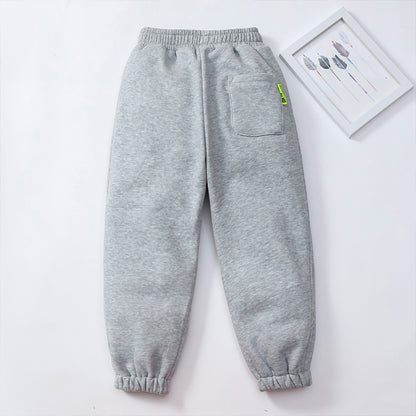 Baby Boy Solid Color Quality Thickened Pants Trousers My Kids-USA