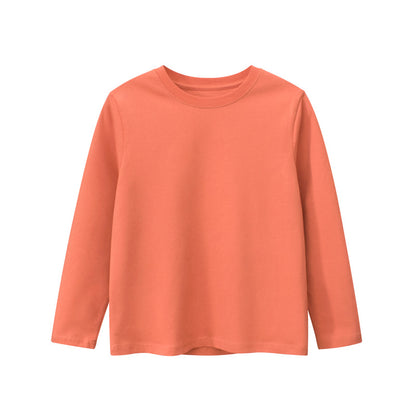Baby Boy And Girl Solid Color Quality Basic Shirt Tops