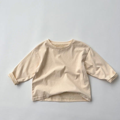 Chemise en coton doux de différentes couleurs de style basique pour bébé à vendre 