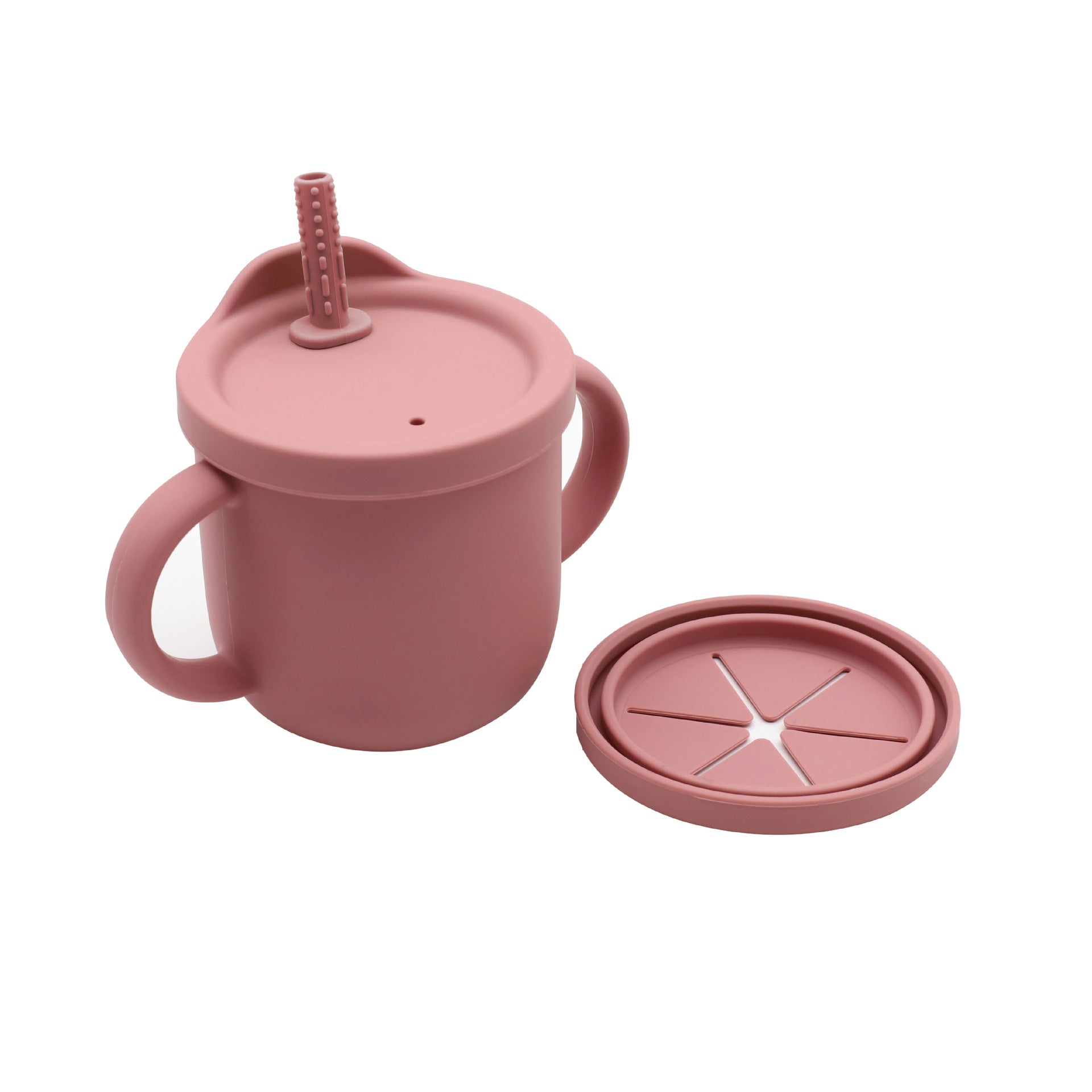 Baby Anti-Drop And Anti-Spill Binaural Learning Drinking Cup silicone, MyKids-USA®, Baby Bottles, MyKids-USA - Size/Age - Average Size (0-8Y) - Color - Pink -  -  - JM2204221519-A.