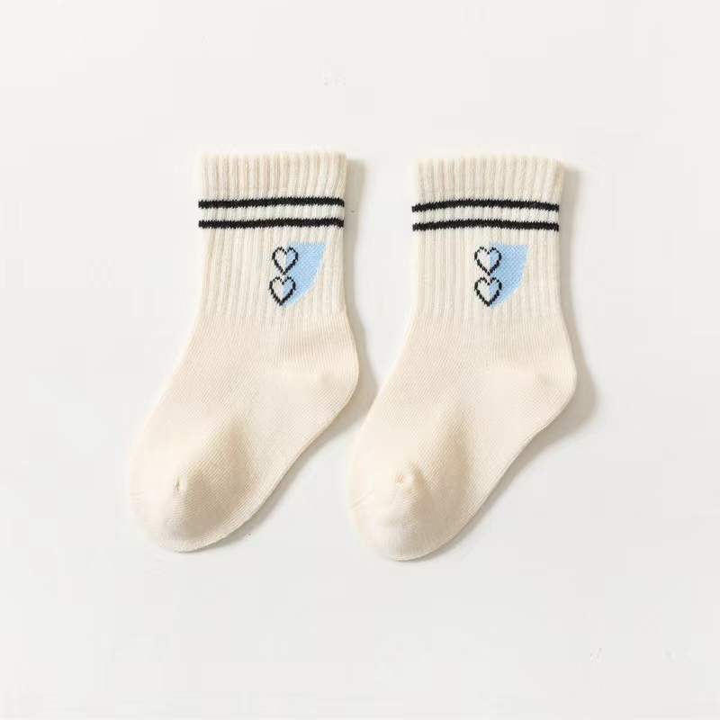 Baby Unisex Letter Sport Sweat Cotton Socks
