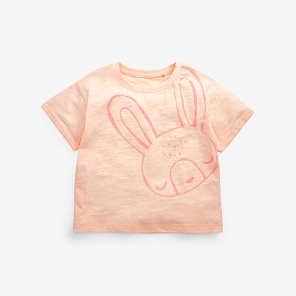 Baby Color block Design Short Sleeve Summer Shirt