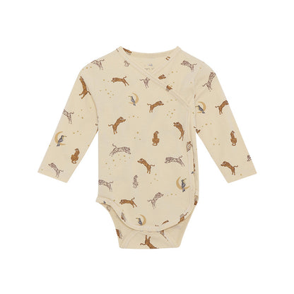 Baby Floral & Animals Graphic Envelope Collar Or Side Opening Design Bodysuit My Kids-USA
