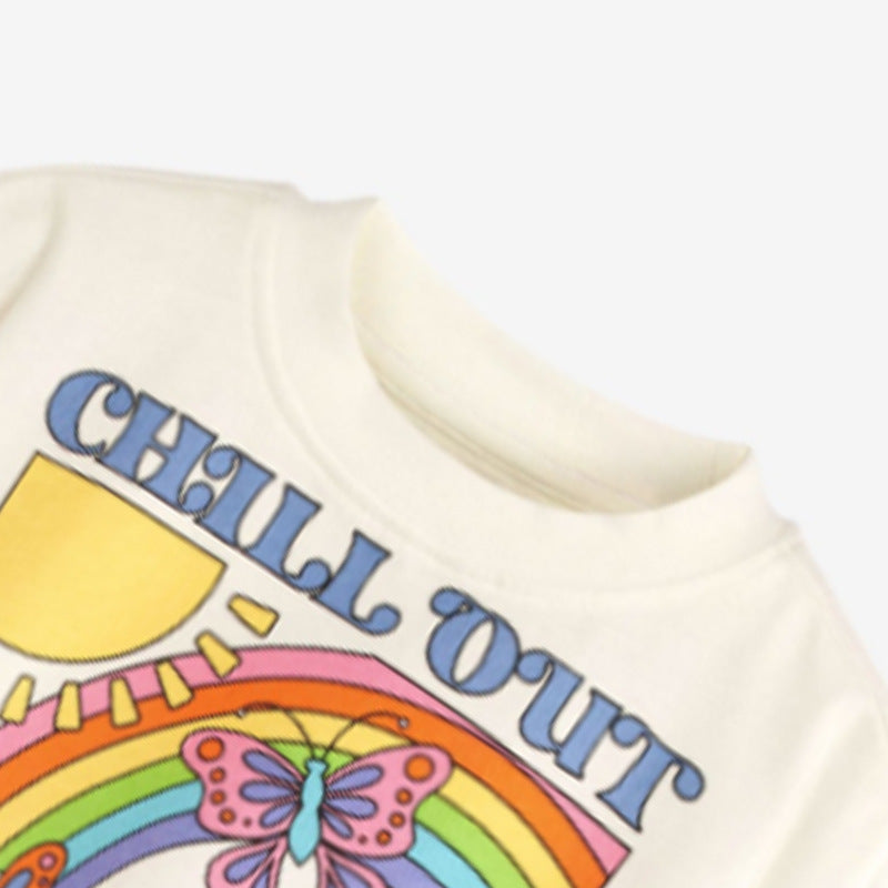 Camiseta de estilo informal con estampado de flores para niña bebé 