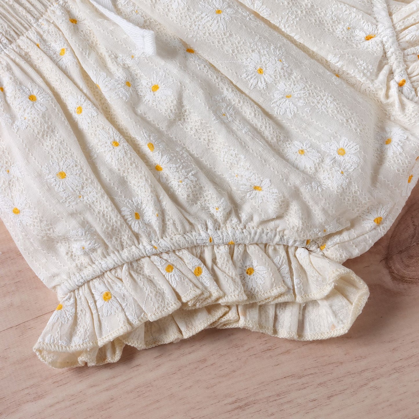 Baby Girl Floral Print Ruffle Hem Design Tops Combo Shorts Sets My Kids-USA
