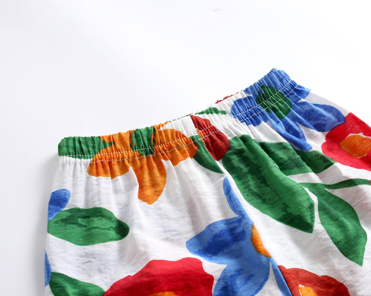 Baby Girl Floral Print O-Neck T-Shirt Combo Trousers Sets, MyKids-USA®, Baby & Toddler Outerwear, MyKids-USA -  -  -  -  -  -  - 