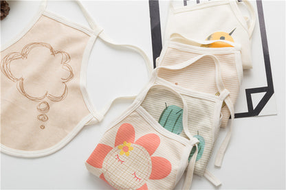 Baby Printed Pattern Belt Design Thin Apron In Summer