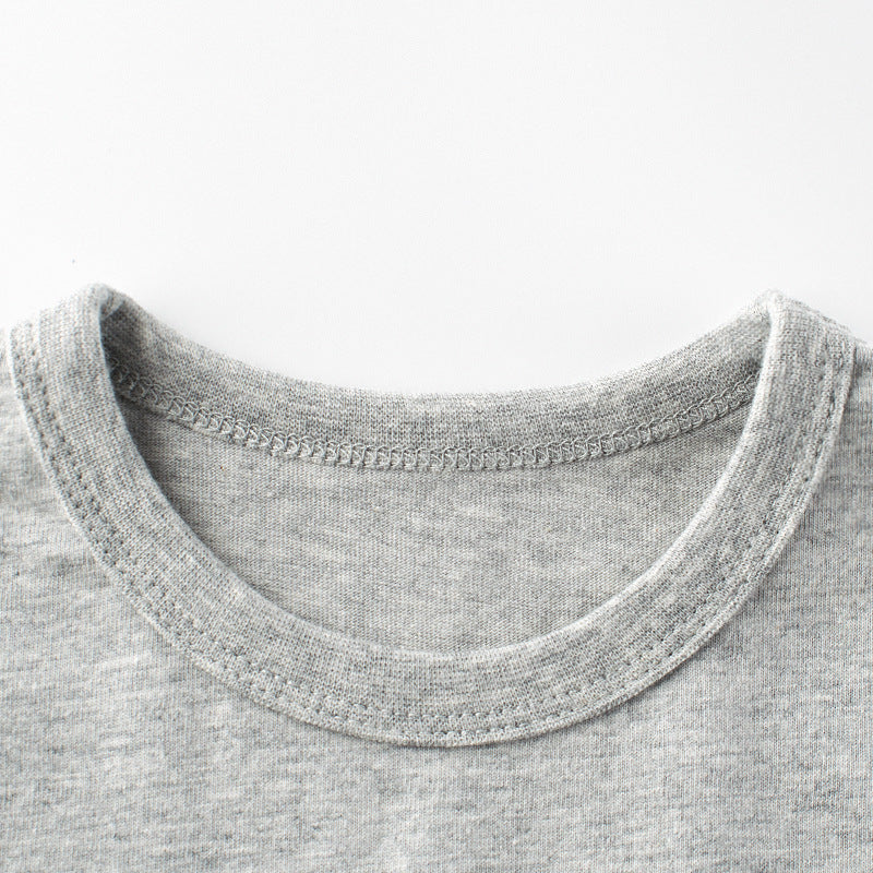 Baby Boy Letter Pattern False Design Cotton Shirt