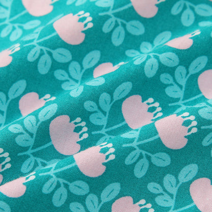Baby Girl Cherry Print Pattern Detachable Bib Mouth Towel Cute Jumpsuit My Kids-USA