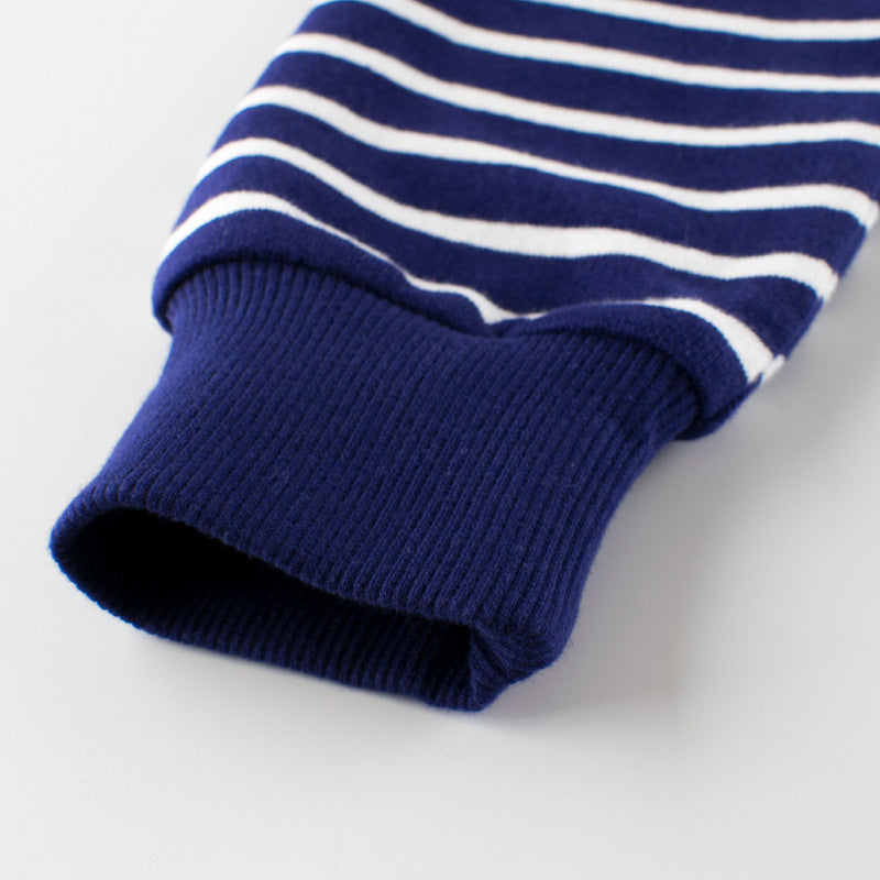 Baby Boy And Girl Striped Pattern Long Sleeve Hoodie, MyKids-USA®, Baby & Toddler Outerwear, MyKids-USA -  -  -  -  -  -  - 