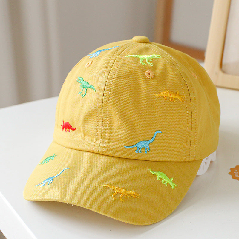 Baby Animal Embroidered Pattern Sunshade Peaked Hats My Kids-USA
