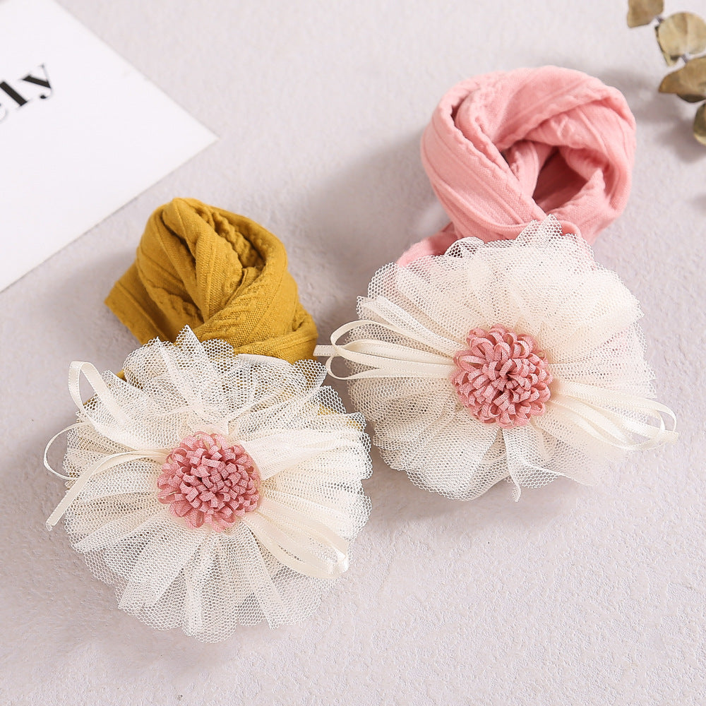 Baby Lace Floral Elastic Cotton Headband, MyKids-USA®, Headbands, MyKids-USA -  -  -  -  -  -  - 