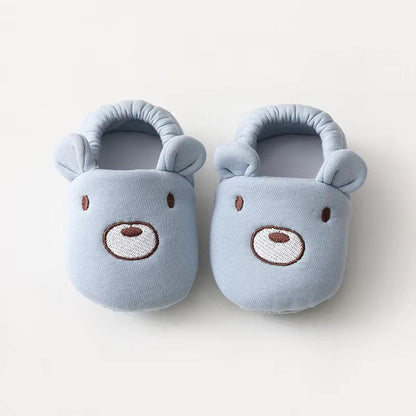 Baby Cartoon Animal Embroidered Graphic Cotton Filling Design Warm Toddle Shoes My Kids-USA
