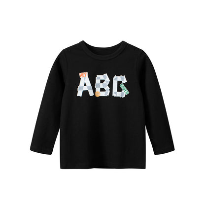 Baby Boy Letters Pattern Long Sleeve Quality Shirt