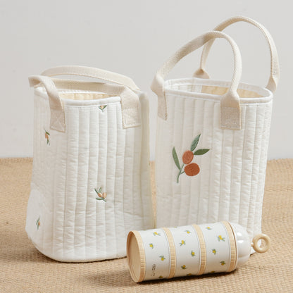 Baby Embroidered Pattern Baby Bottle Storage Mommy Handbag With Compartment My Kids-USA