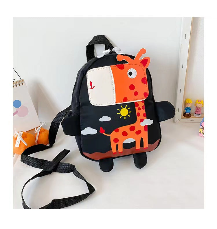 average kids backpack size Children Kids Cartoon Animal Pattern Fashion Backpack Average Size (0-12Y) / Black