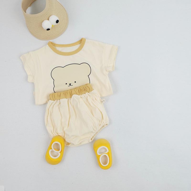 Baby Girl Print Doll Collar Design Short-Sleeved Dress