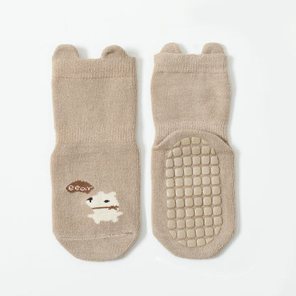 Baby Cartoon Animal Graphic Non-Slip Design Cute Socks