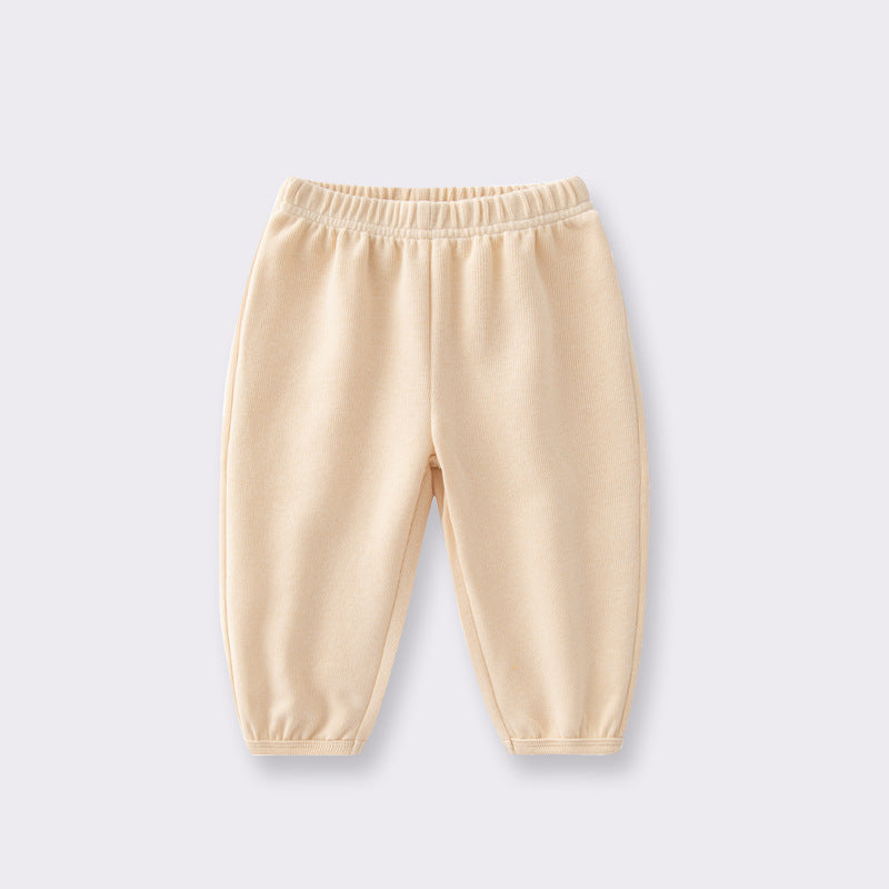 Baby Solid Color Soft Cotton Unisex Fashion Pants