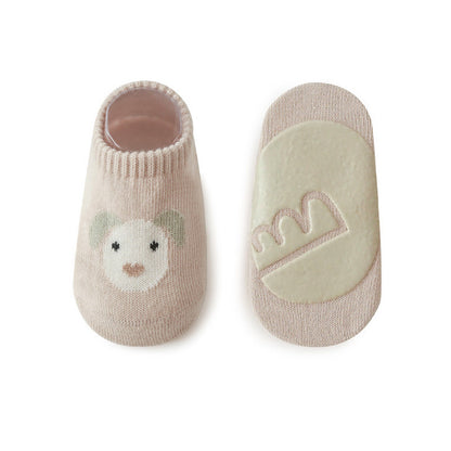 Kids Girl Embroidered Pattern Non-Slip Floor Soft Socks My Kids-USA