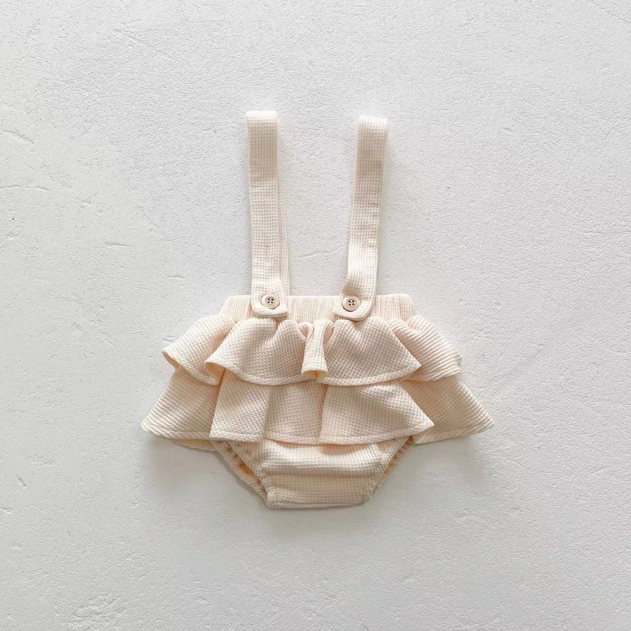 Baby Girl Floral Pattern Ruffle Neck Shirt Combo Corduroy Fabric Strap Dress Sets, MyKids-USA®, Baby & Toddler Outfits, MyKids-USA -  -  -  -  -  -  - 