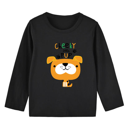 Baby Cartoon Animal Print Pattern Long Sleeves O-Neck Thin Style Shirt