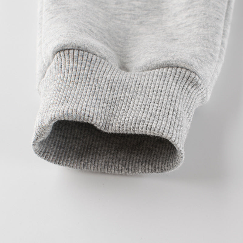 Baby Boy Solid Color Striped Design Fleece Thickened Trousers, MyKids-USA®, Baby & Toddler Bottoms, MyKids-USA -  -  -  -  -  -  - 