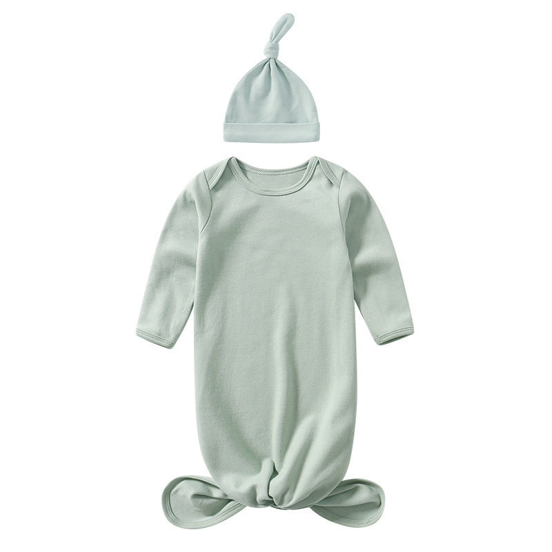 Baby Sleeping Bag Hat Set Spring Summer Baby Sleepwear Anti-Kicker Surprise Jump Swaddling Clothes