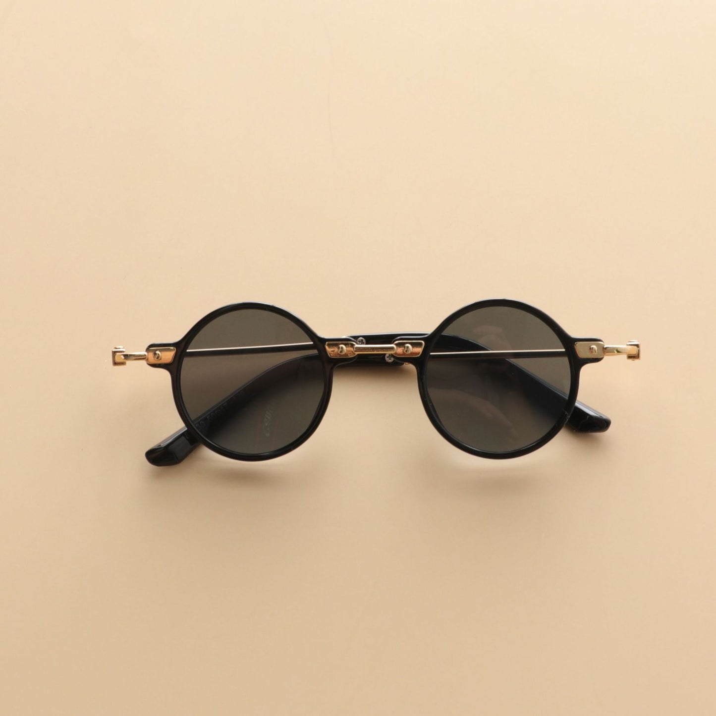 Kids Small Frame Design Vintage Style Metal Sunglasses, MyKids-USA®, Sunglasses, MyKids-USA - Size/Age - Average Size (0-12Y) - Color - Black -  -  - JM2211080037-A