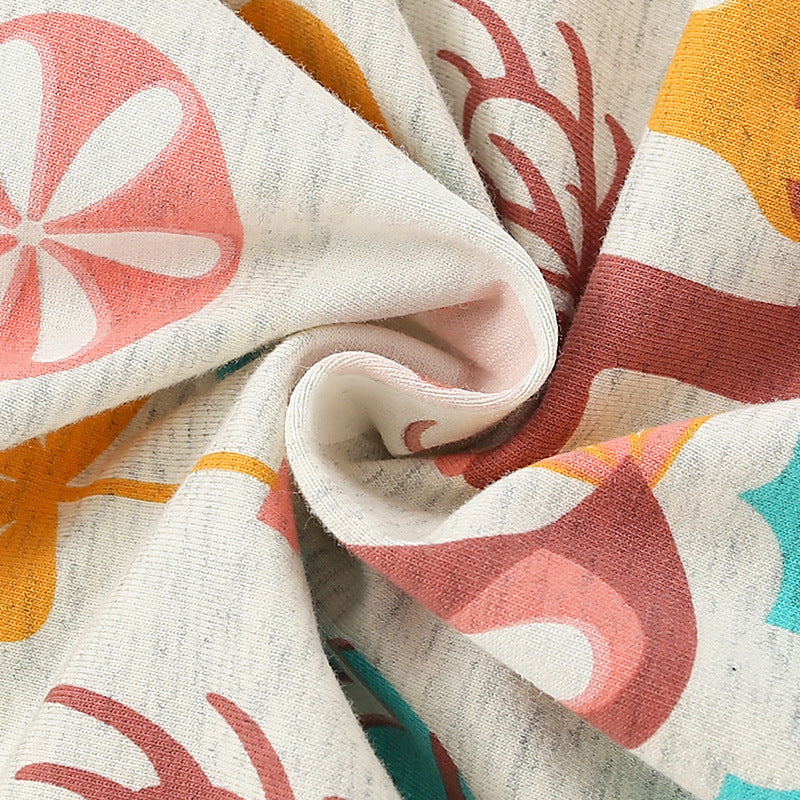 Baby Girl Deer Print Pattern O-Neck Fashion Hoodie, MyKids-USA®, Baby & Toddler Outerwear, MyKids-USA -  -  -  -  -  -  - 