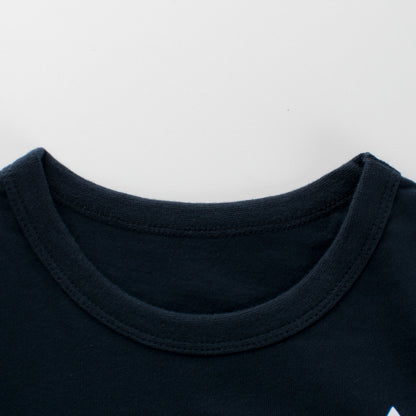 Baby Boy Printed Pattern Long Sleeve O-Collar Shirt