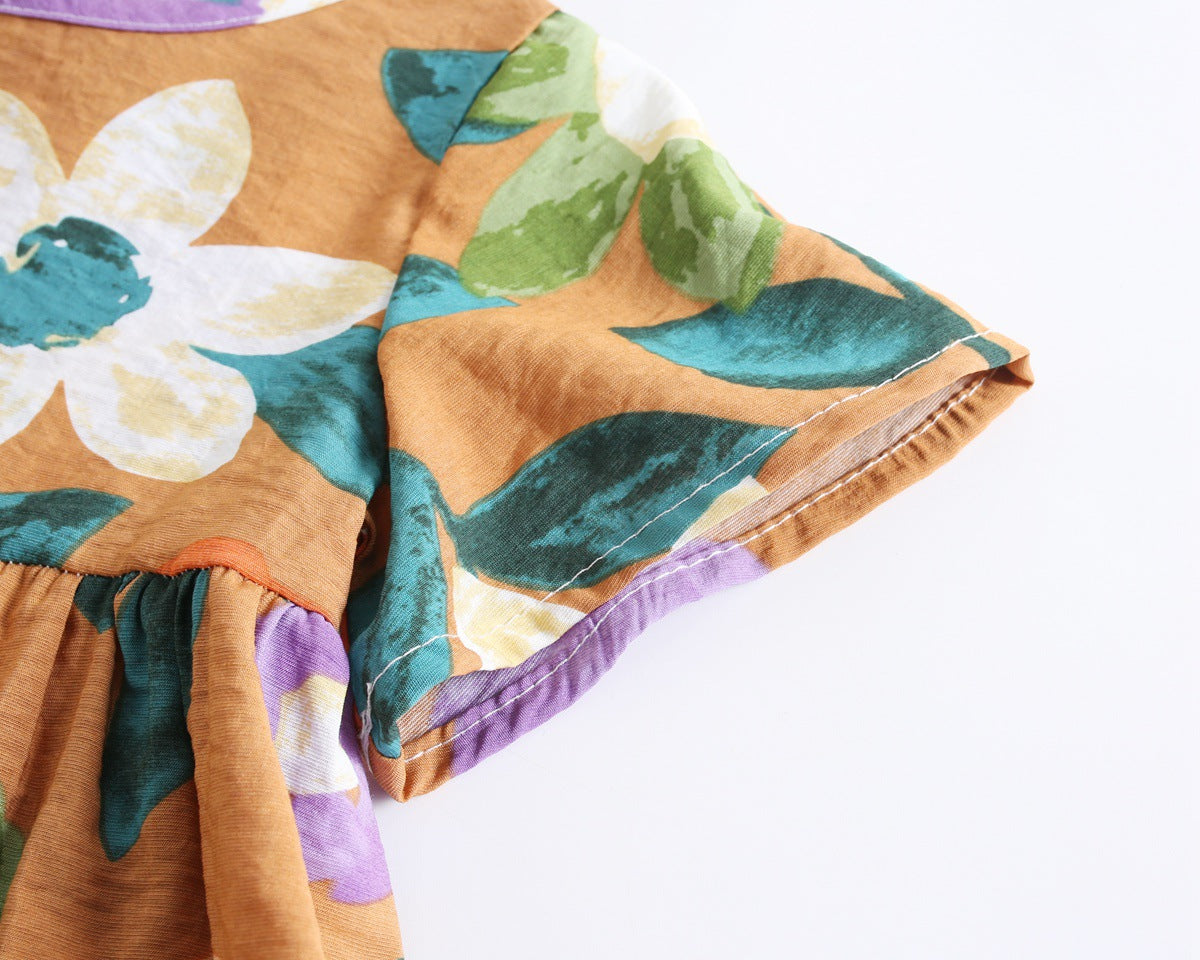 Baby Girl Floral Print O-Neck T-Shirt Combo Trousers Sets, MyKids-USA®, Baby & Toddler Outerwear, MyKids-USA -  -  -  -  -  -  - 